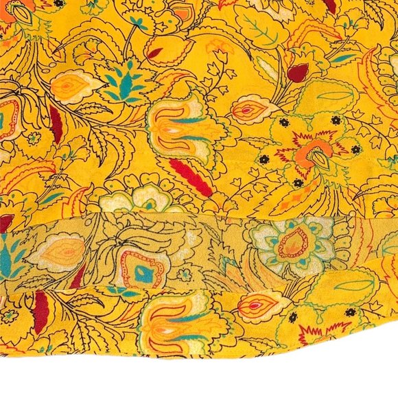 CHAUS New York Yellow Designer Blouse New Size M - Picture 10 of 12